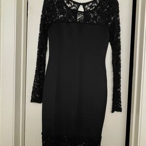 Elegant Black Lace Dress